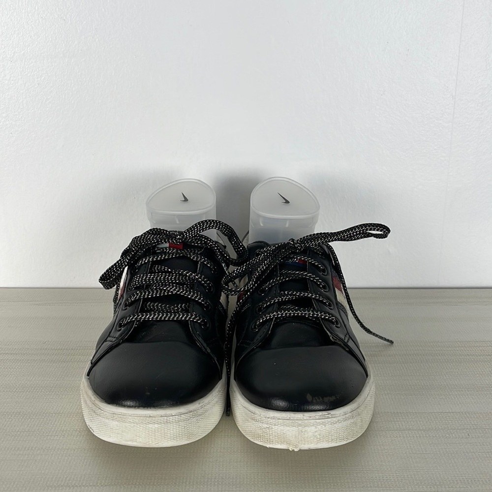 Tommy Hilfiger Rae sparkler basic lace up striped side faux leather sneakers 5